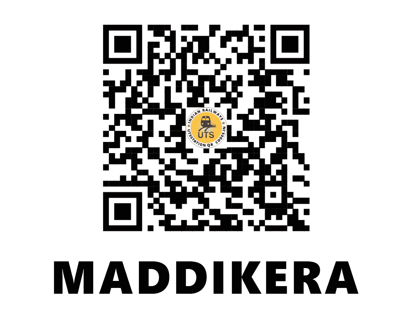 UTS QR Code for MADDIKERA - MKR - SC (ANDHRA PRADESH)